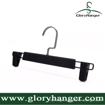 DIP Rubber Paint Plastic Pant Hanger with Two Clip